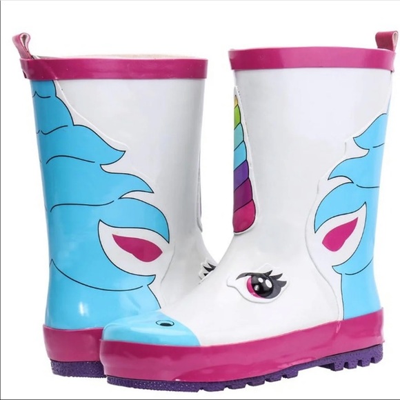 unicorn rubber boots